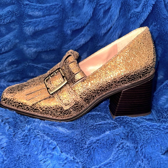 Sedna Kiltie Block-Heeled Tailored Loafers - Vince Camuto - New - Size 7 - Picture 3 of 10